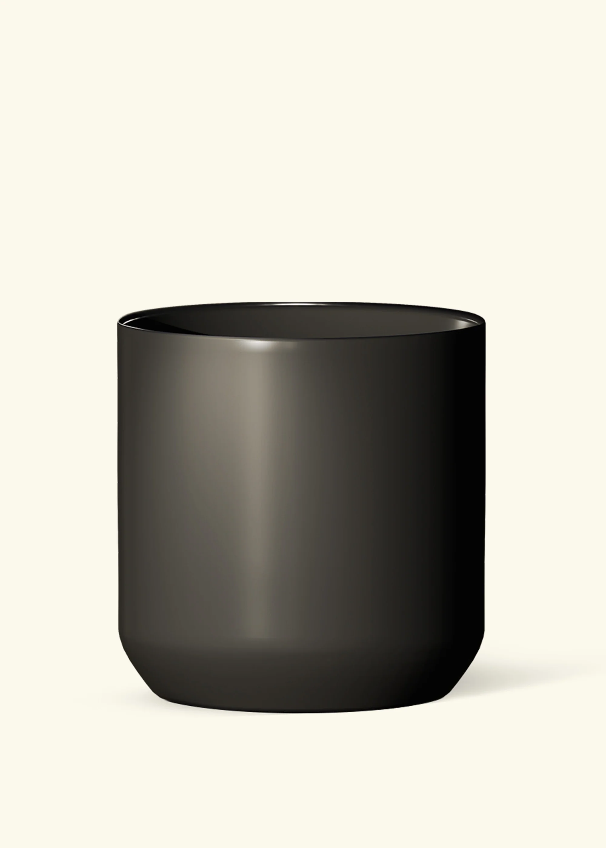 Ceramic Cylinder Planter, Black - Image 3